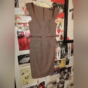 XOXO Brown Midi Dress
